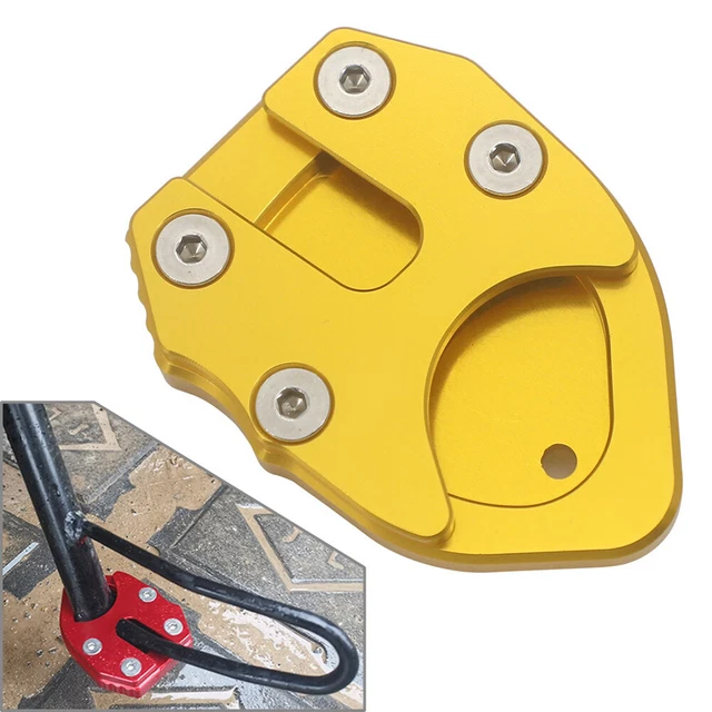 Modeer Piastra Di Prolunga Per Cavalletto Laterale CNC Per Kawasaki Z900RS (2017-2025) - Accessorio Moto In Alluminio Anodizzato (Nero) - 3