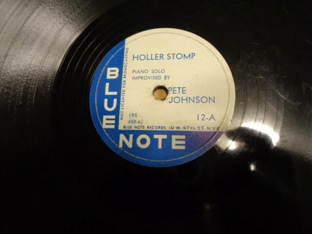 Solos de piano de jazz 78/Pete Johnson de 12" BLUE NOTE