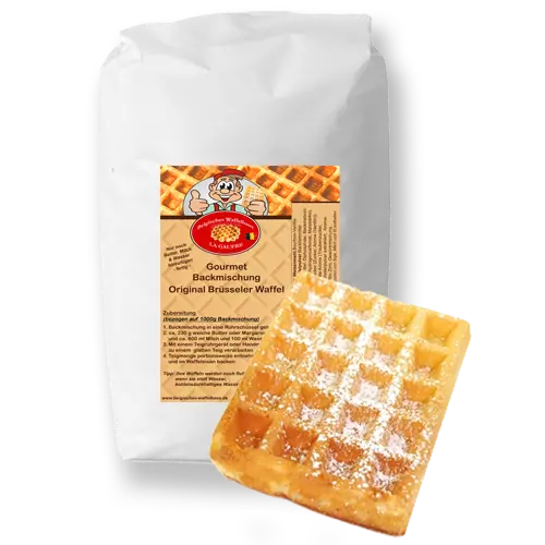 Gourmet Backmischung Brüsseler Waffel 1kg