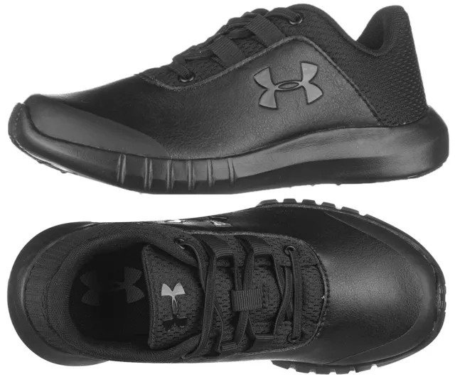 Under Armour Mojo Black Kids Trainers Shoes Boys Girls School New Boxed
