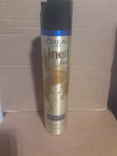 LOREAL PARIS ELNETT Satin Hairspray Extra Strong Hold Unscented 11 Oz;  (Pack $21.38 - PicClick