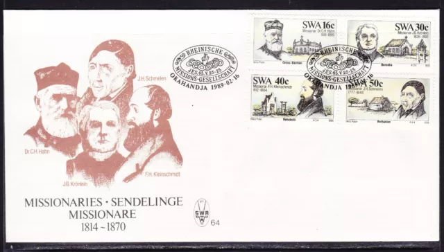 South West Africa 1989 Missionaries  First Day Cover 64