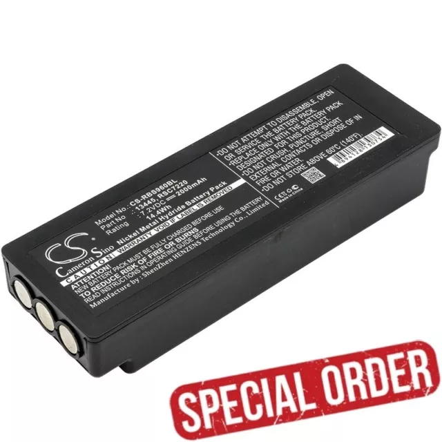 Battery For SCANRECO 1026, 13445, 16131, 17162, 592, 708031757, EA2512, EEA2512