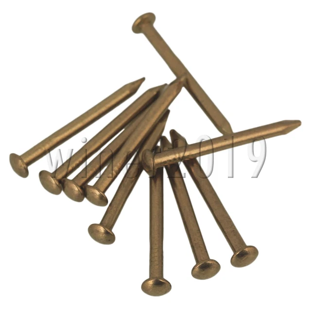 18mm Round Head Antique Vintage Copper Furniture Miniature Nail Pack of 300 2