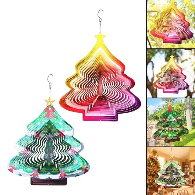 Fafeicy Carillons éoliens Bois En Acier Inoxydable Windchimes Suspendus