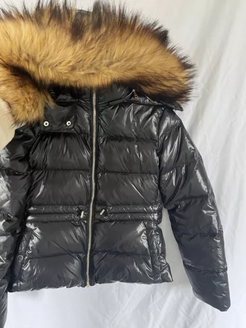 Zara black best sale shiny puffer coat