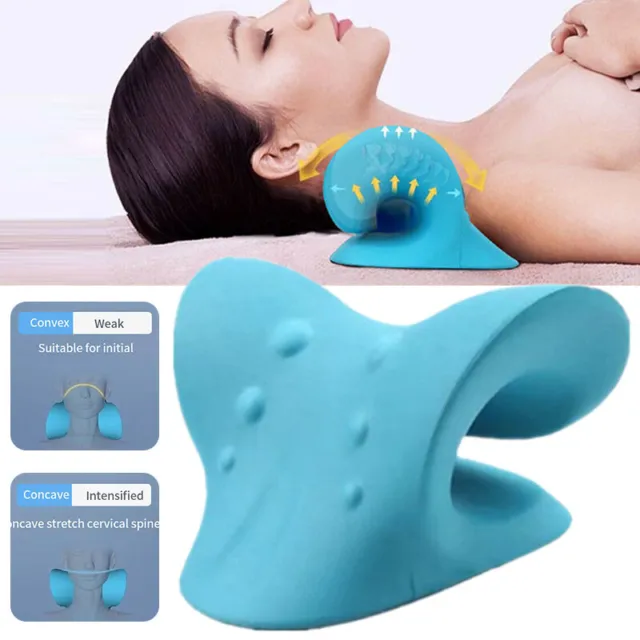 Neck Traction Pillow Cervical Cushion Support Stretcher Pain Relief S