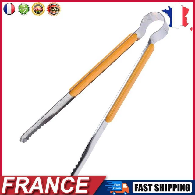 Pince à viande en acier inoxydable cuisine salade barbecue pince alimentaire Bac
