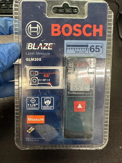Nueva herramienta de medición láser de largo alcance Bosch BLAZE 65, pies (GLM20X)