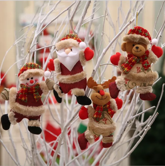Santa Claus Snowman Deer Doll Xmas Tree Hanging Decor Gift Christmas Ornament