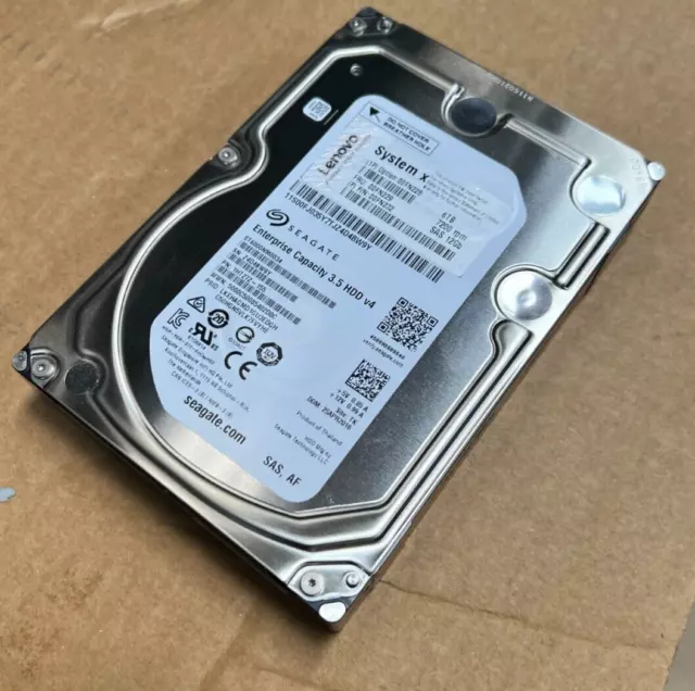 Seagate 6TB Enterprise Capacity 3.5 | ST6000NM0034 7.2K RPM SAS 12Gb/s 256MB Cac