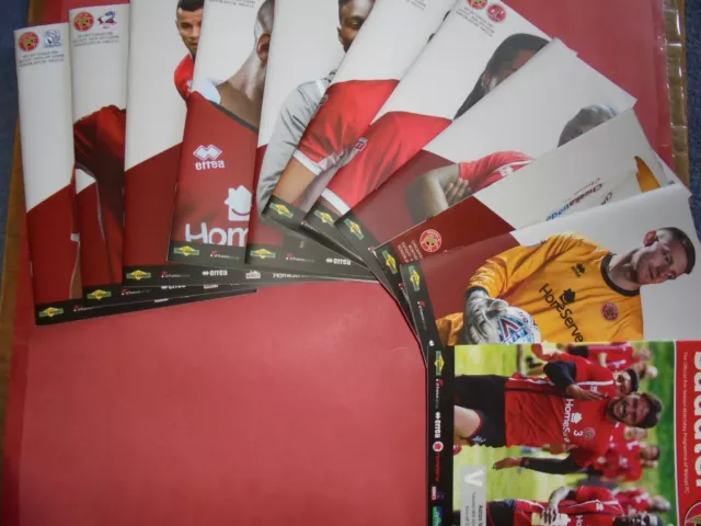 2017/18 Walsall Home Programmes Choose From List (2018)