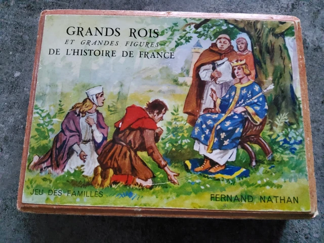 Jeu Ancien Loto Histoire De France – Rosenfeld – 13 Planches + 90 Pions – XIXe