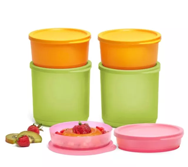 Tupperware Round Cubix Set - 6 in 3 sizes - Brand New