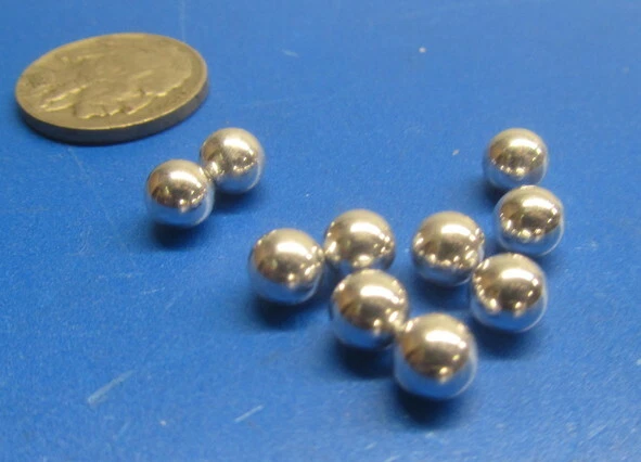 Aluminum Hollow Balls 1/4" (.250") diameter 10 pieces