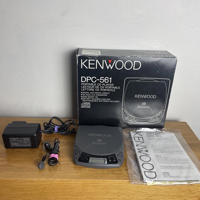 VINTAGE 90’S KENWOOD Portable CD Player Compact Disc DPC561 / Tested £
