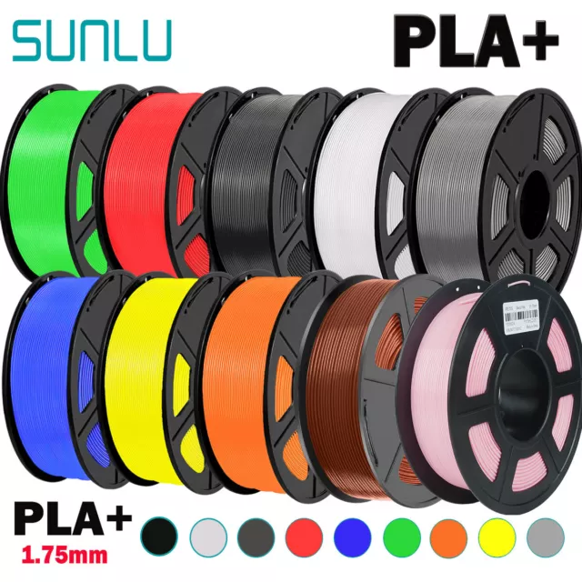 SUNLU PLA+/SILK 3D Drucker Filament PLA+ 1.75mm 1KG/ROLL +/-0.02mm Mehrfarbig