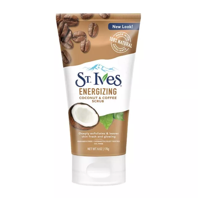 St.Ives Énergisant Noix de Coco & Café Exfoliant Visage 170gm Pour Femme & Homme 2