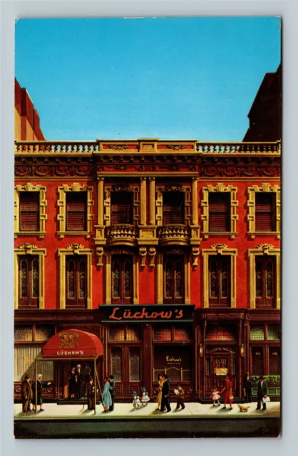 New York City NY, Luchow's Restaurant, New York Vintage Postcard