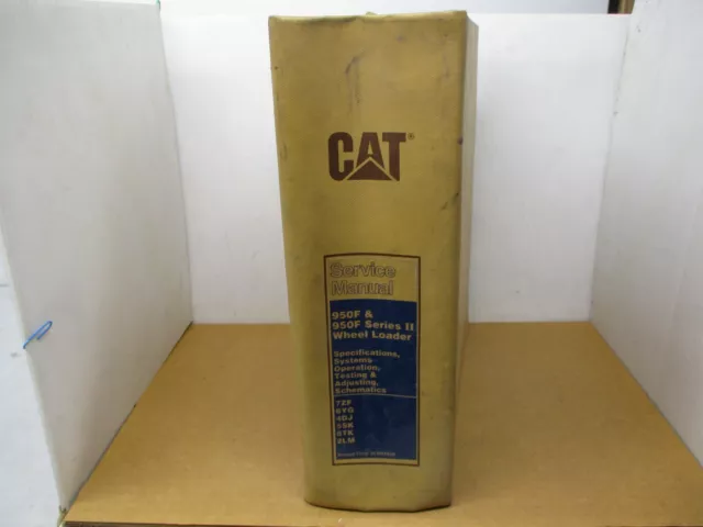 Caterpillar 950F and 950F Series II Service Manual CAT Wheel Loader Shop Repair