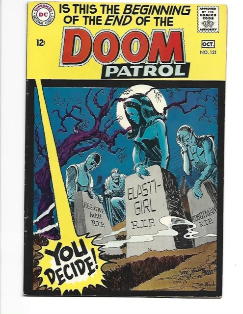 DC Comics Doom Patrol #121 1968 KEY ISSUE! Vf