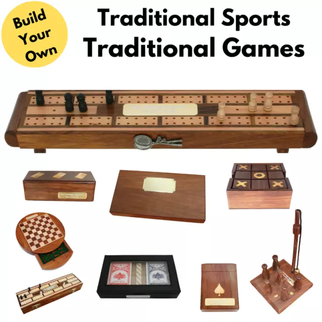 Tradional Sports Traditional Wooden Games With Free Engraving