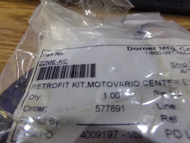 Dorner / Motovario  Model:  22ME-KC  Retrofit Kit.  New Old Stock
