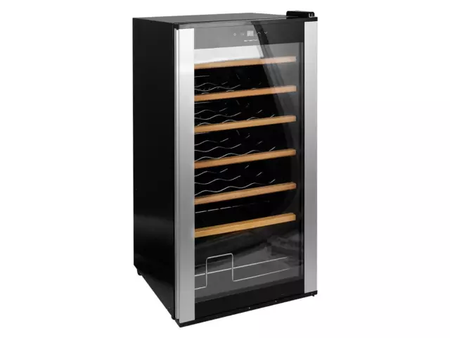 Refrigerador de vino armario climatizador de vino para 28 botellas Emerio WC-127562 MERCANCÍA DE SEGUNDA MANO