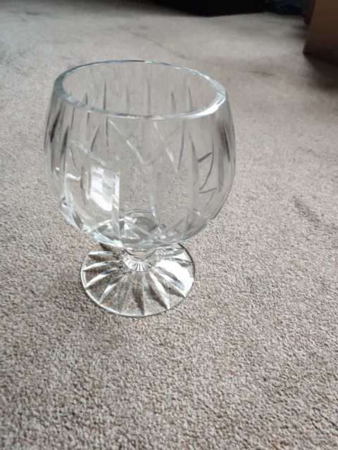 Cut Glass Goblet Or Vase clear