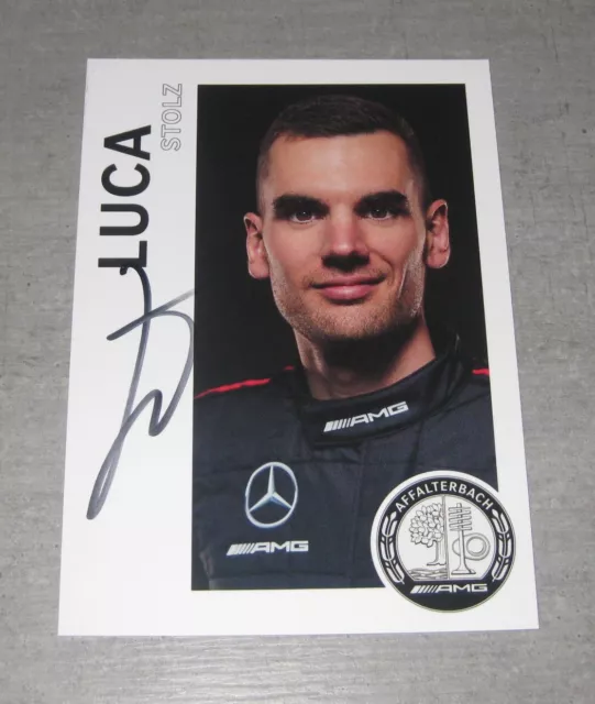 Luca Stolz Autogramm AMG Mercedes GT3 ADAC DTM Saison 2023