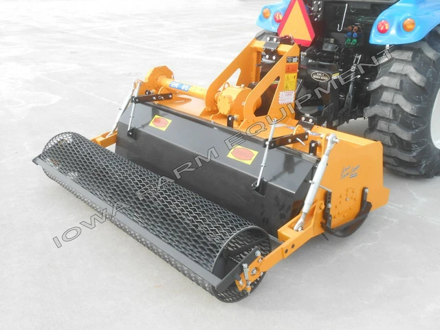 6' Stone, Sod, Vegetation Burier, Soil Rejuvenator: Selvatici B185 w/Mesh Roller