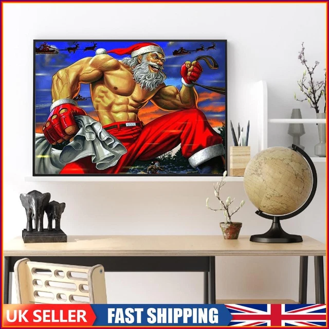 Strong santa 50x40cm Oil Paint By Numbers Picture DIY Painting(HY2106023)