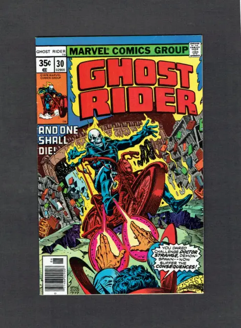 Ghost Rider #30 Vs Dr. Strange Marvel Comics 1978 VF First Bounty Hunter (Cameo)