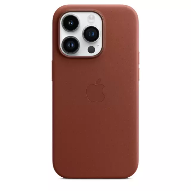 Véritable / Officiel Apple IPHONE 14 Pro Cuir Étui Avec Magsafe - Ombre (Marron)