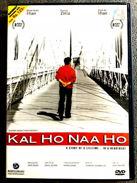 Kal Ho Naa Ho - Shah Rukh Khan, Preity Zinta , Saif Ali Khan Neuf Bollywood DVD