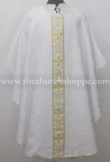 New  White Chasuble clergy gothic vestment & Stole,Gothic ,Casel ,Casulla ,New