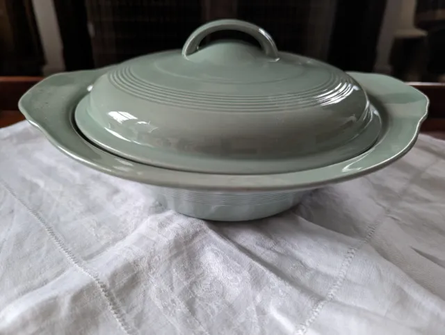 Vintage Woods Ware Beryl green tureen / serving dish with lid