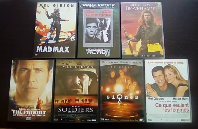 MEL GIBSON : LOT 13 FILMS DVD LA PASSION DU CHRIST Braveheart THE PATRIOT Signes