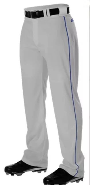 Alleson Bracelet Tricot Baseball Pantalon,Jeunes Taille XL,Gris * / Royal Tresse