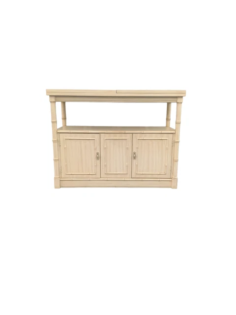 Thomasville Faux Bamboo Buffet Sidebar Cabinet Hollywood Regency Fretwork Thomasville Faux Bamboo Buffet Sidebar Cabinet Hollywood Regency Fretwork