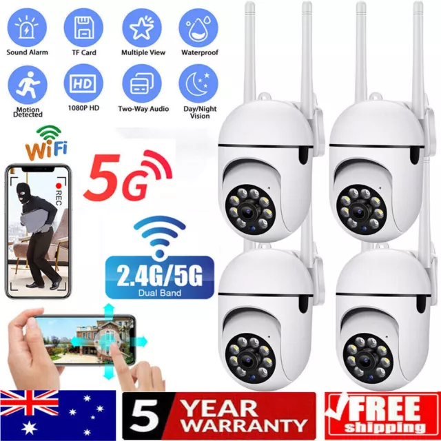 WIFI Smart Camera Wireless 5G 1080P PTZ Outdoor CCTV HD IP Home IR Security Cam