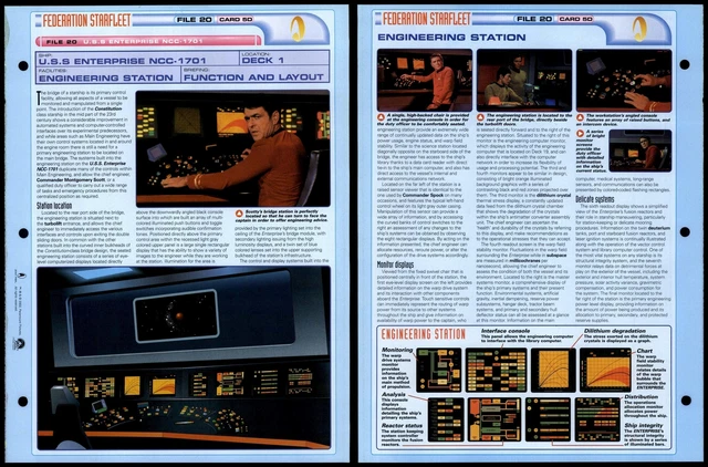 ENGINEERING STATION - USS Enterprise NCC-1701 - Star Trek Fact File ...