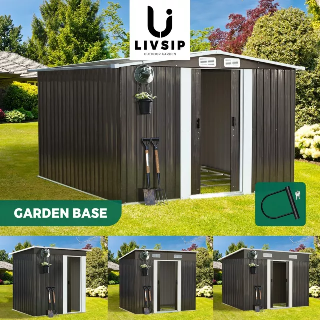 Livsip Garden Shed Sheds Outdoor Storage Workshop Cabin Garden Base Tool House