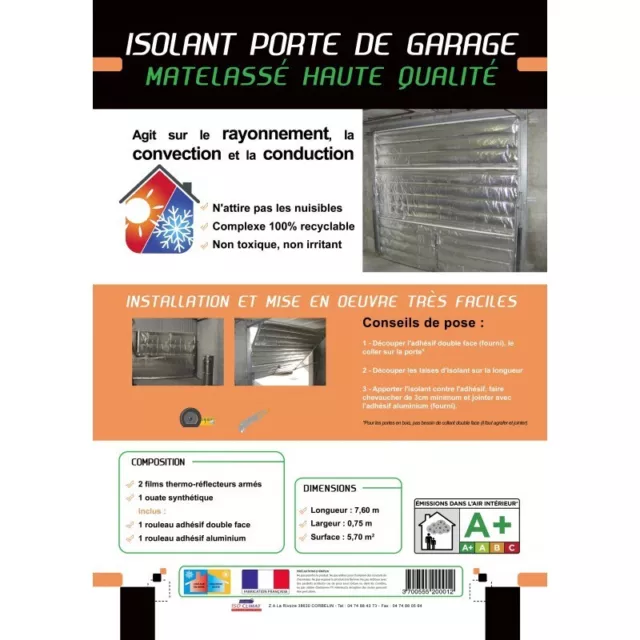 Kit isolant thermique Porte Garage