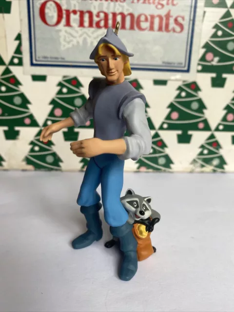 Pocahontas Cpt J Smith Meeko Noël Disney Poinçon Souvenir Ornement Nib '