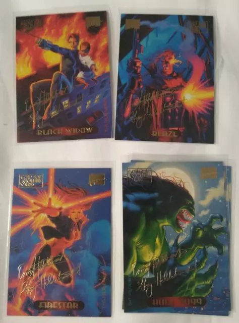 1994 Marvel Masterpieces Gold Foil Signature Series You Pick Finish Your Set