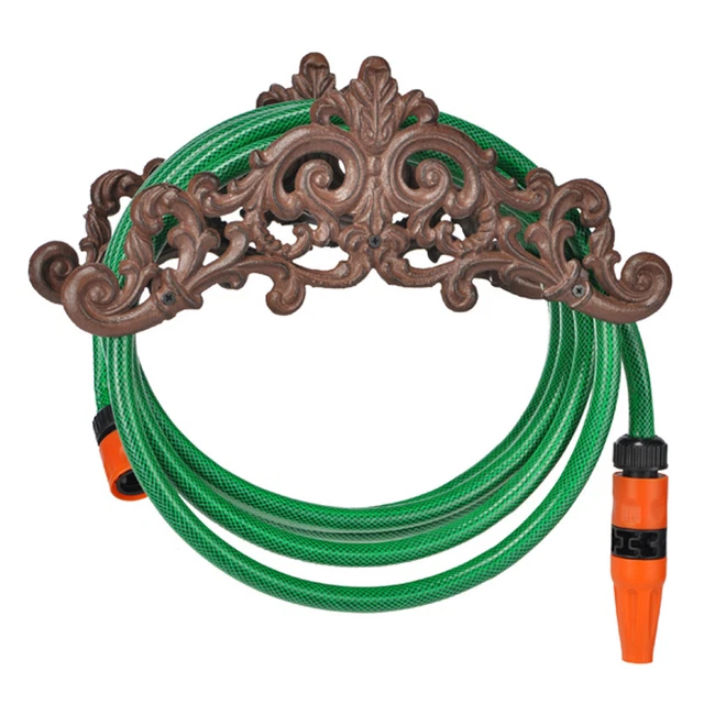 Gartenschlauchhalter Schlauchhalter aus Gusseisen Antik Optik Wandschlauchhalter