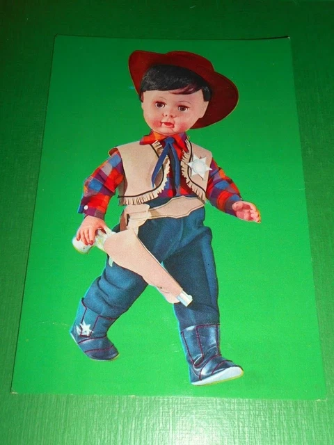 CARTOLINA COLLEZIONISMO Bambole Sebino Lo Sceriffo 1980 ca EUR