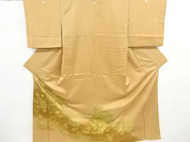 6741037: Japanese Kimono / Vintage Iro-Tomesode / Kinsai / Embroidery / Shochiku