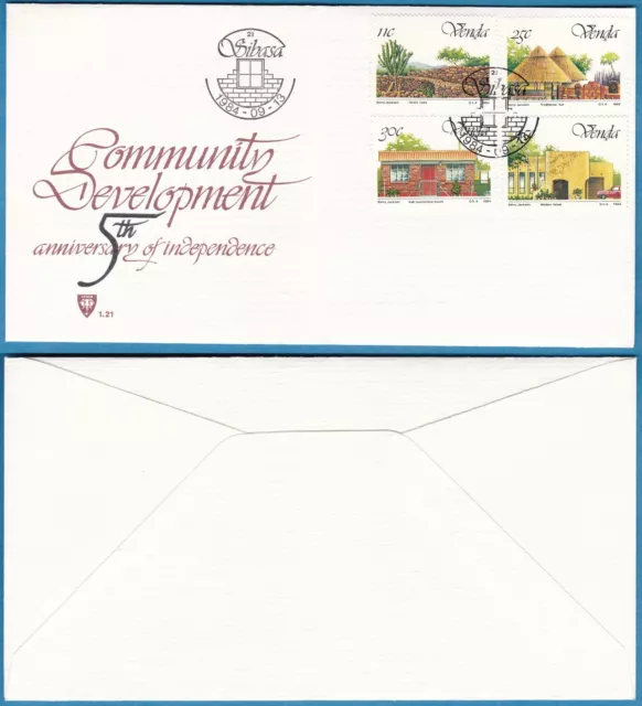 Venda (RSA) 1984 SOUTH AFRICA FDC FIRST DAY COVER Community Development 5th Anni